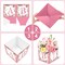 Pink Floral Baby Shower Centerpiece Boxes with 'BABY' Letters, Perfect for Girl Baby Shower, Gender Reveal Party Favors, Flower Arrangements, and Table Decorations